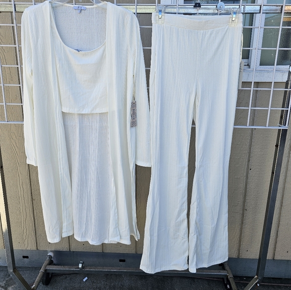 Pants - 3pcs Cardigan pant set